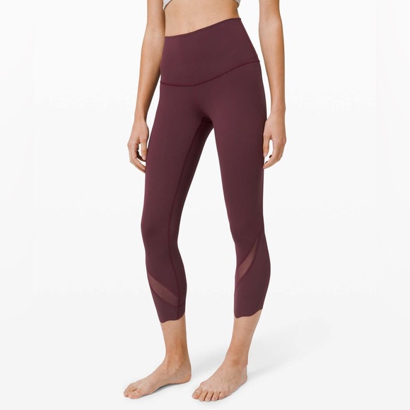 Lululemon Wunder Under Crop High-Rise *Roll Down Scallop - Picture 1 of 14